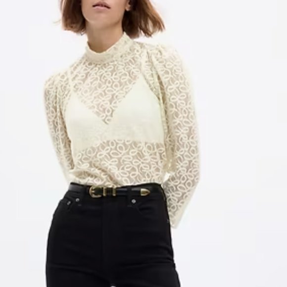 NWT GAP Crochet Lace Top - Picture 1 of 11